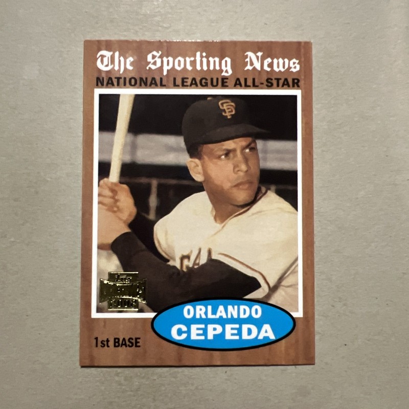 2002 Topps Archives #186 Orlando Cepeda 1962 Reprint Giants