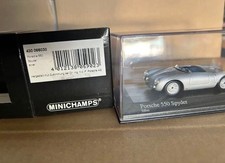 MINICHAMPS Porsche 550 Spyder 1/43 Diecast Car Silver Model 43066030 Authentic