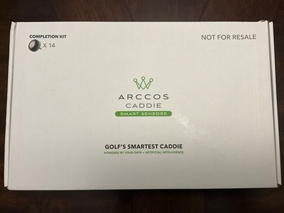 NEW-Open Box Set of 14 Arccos Caddie Smart Sensors Completion Kit x14