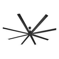 96 In Ceiling Fan without Light, 6-Speed Remote Control, Aluminum 8-Blade, Rever