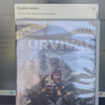 Activision Cabela's Survival Shadows of Katmai Nintendo Wii Action Adventure