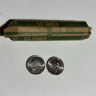 1 Roll of 2022-P Roosevelt Dimes Brilliant Uncirculated Opened & Wrapped US #253