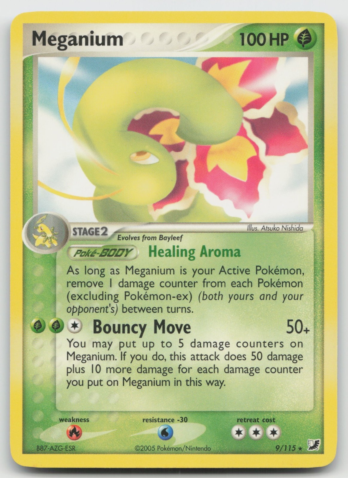 Meganium - 9/115 (EX Unseen Forces) Rare Deck Exclusives 009/115 LP
