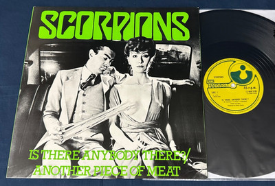   SCORPIONS ''Is There Anybody/Another Piece'' 1st UK 12'' Single w/PS MINT-