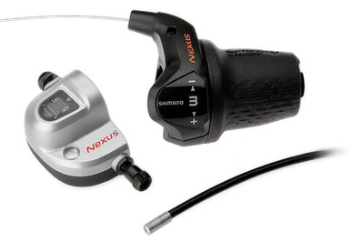 Drehgriffschalter 3 fach Shimano Nexus SL-3S42E mit Kabeln und Klickbox - Sch...
