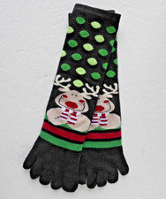 CHRISTMAS THEMED WOMEN'S SOCKS 1 PAIR SIZE 9-11  HOLIDAY REINDEER