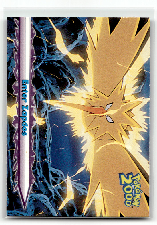 Pokemon Enter Zapdos 1999 Movie Animation Edition Topps #33