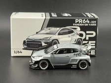 Pop Race Pandem GR Yaris Raw Metal HK ToyCar Salon 640329 1/64