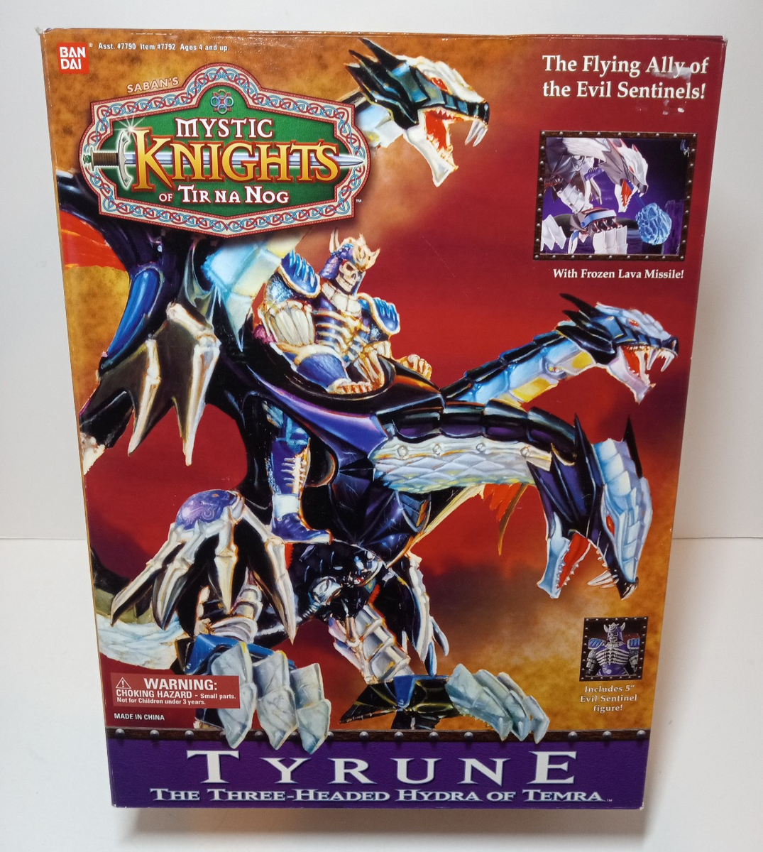 NEW SEALED RARE Mystic Knights Of Tir Na Nog Tyrune 3 Headed Hydra