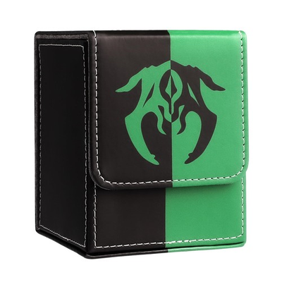 #ad Card Deck Box with 2 Dividers MTG Commander Deck Box Holds 100 Double Sleev... $23.09