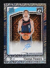 2024 Donruss Optic Rated Rookie Signatures Choice Prizm Trentyn Flowers Auto 9su