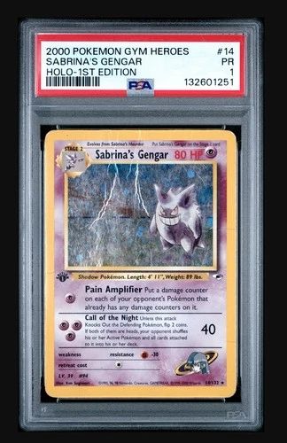 Rare/Unique PSA 1 1st Edition Sabrina’s “Lightning” Gengar ⚡️🔥