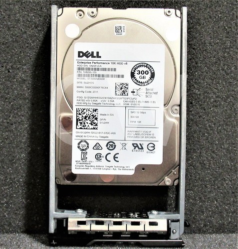 YJ2KH ST300MM0008 Dell 300GB 10KRPM 12Gb/s2.5"SAS SERVERHDD Hard Drive V8 - Picture 3 of 4