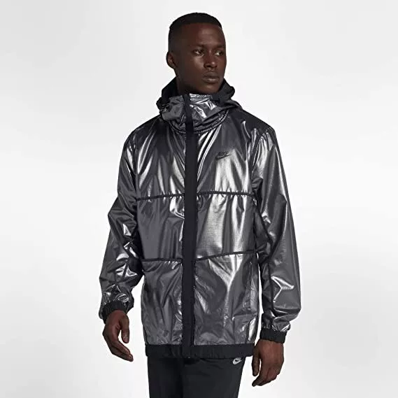 Nike Sportswear Air Max Reversible Men's Jacket Black Silver Sz XL 928763 010