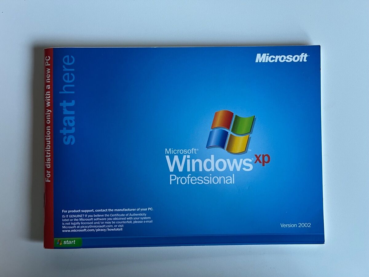 Microsoft Windows XP Pro Version 2002 OEM Package (SP 1a Microsoft Windows XP Pro Version 2002 OEM Package (SP 1a
