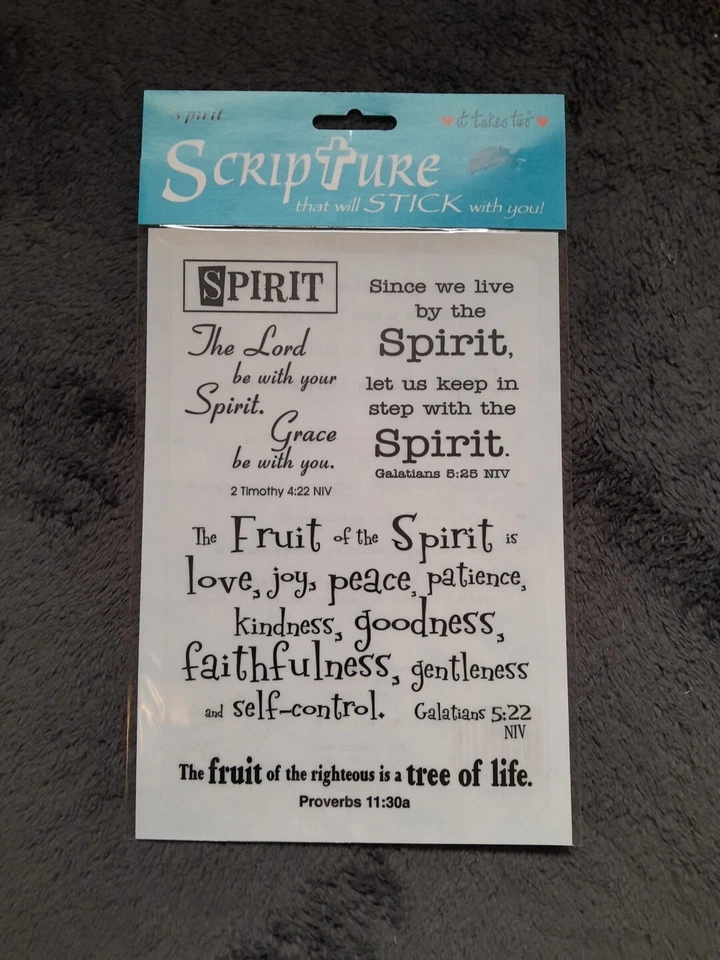 6 张,需要两张“将坚持你的经文”贴纸贴花 NOS — 第 3/4 张图片