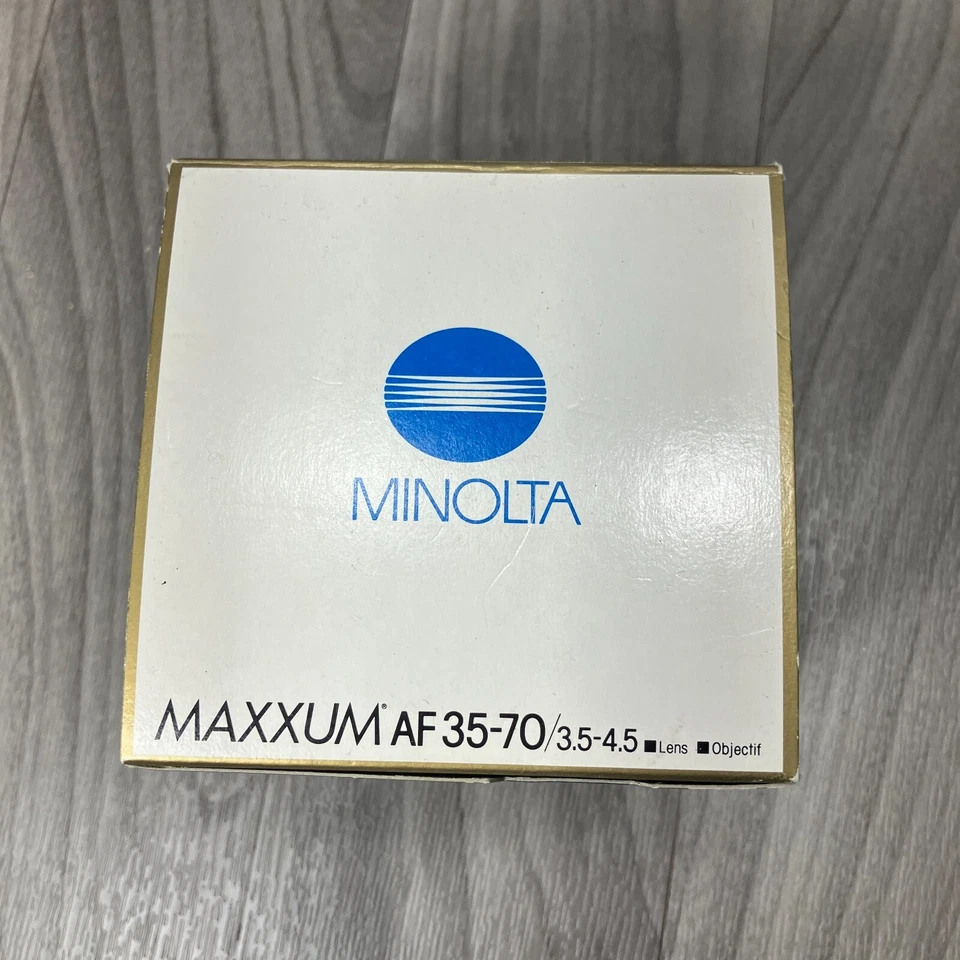 Minolta Maxxum 35-70mm f/3.5-4.5 AF Lens - NEW IN ORIGINAL PACKAGING - Image 3 of 3