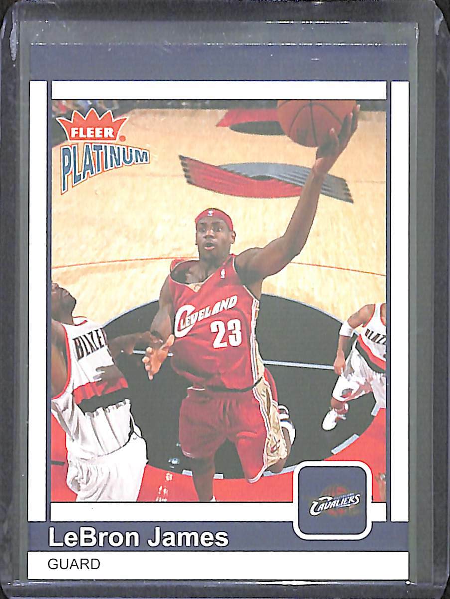 2003-04 Fleer Platinum Basketball Rookie #183 LeBron James No 486 of 750