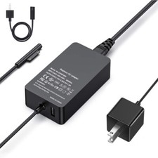 For Microsoft Surface Pro Book Laptop 3 4 5 6 7 AC Adapter Charger 1625 65W 2in1