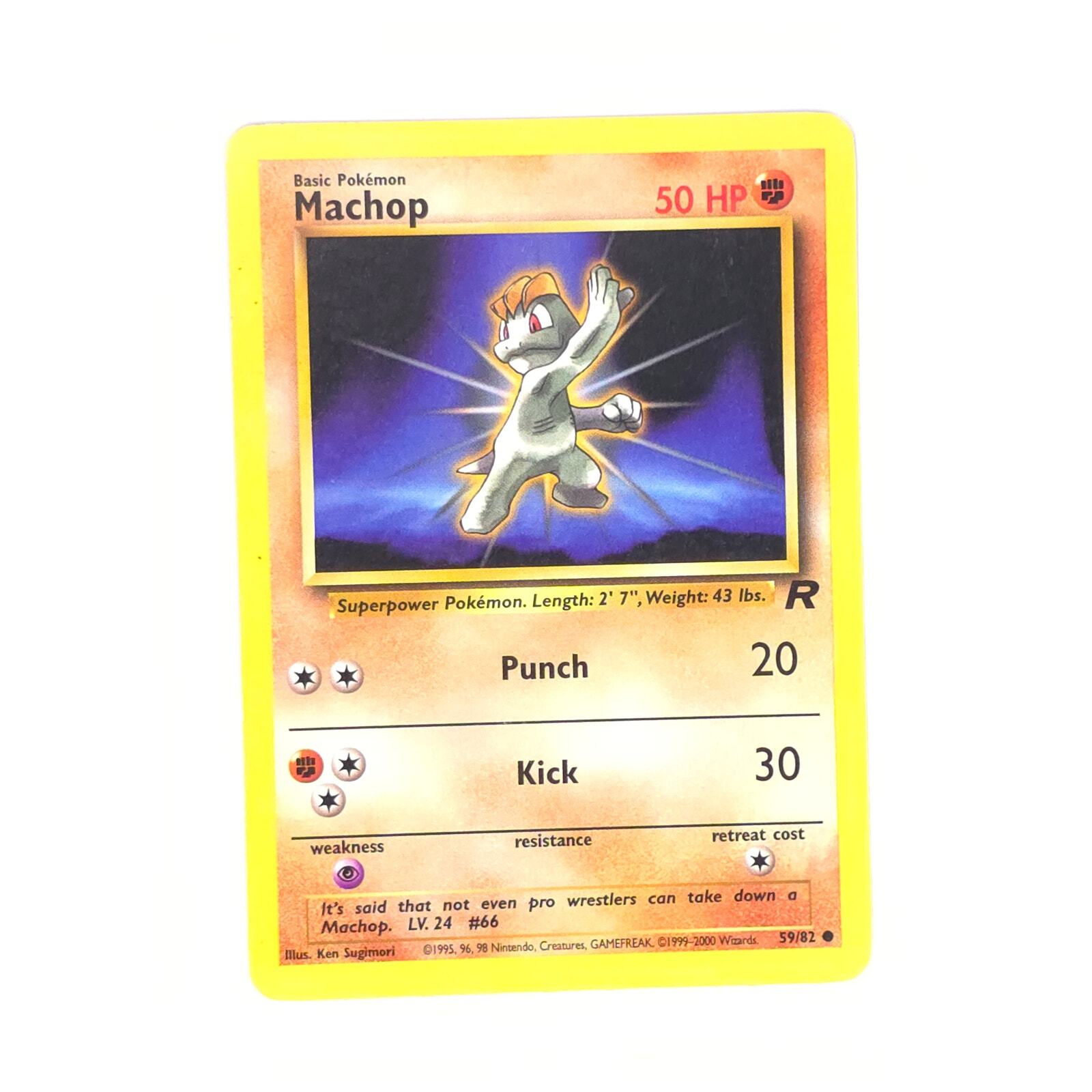 Machop 59/82 Pokemon Team Rocket Common NM