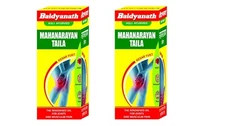 Baidyanath Mahanarayan Tel Massage Oil-Relieve Joint Pain, Natural, 50 ml Pack-2