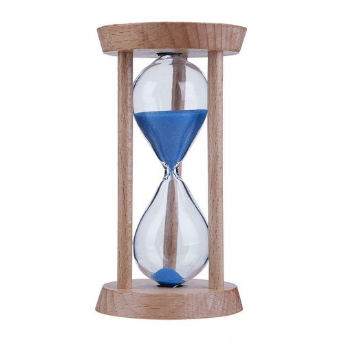 Sand Hourglass Timer 3 Minutes Egg Sandglass Timer Clock Home Decor Wooden Gift - Picture 4 of 23