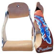 Shiloh Showman Staffe in Alluminio Angolate Torte Libertà Design Piuma