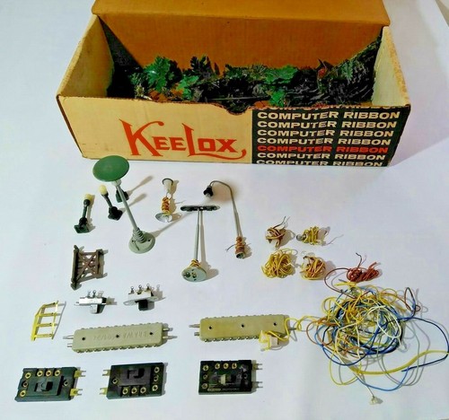 Märklin 7047, 7281 luces, Brawa, interruptores, árboles, cableado, terminal de caja de conexiones | Condition: Used