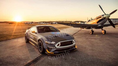 Ford Eagle Squadron Mustang GT 2018 High Res Wall Decor Print Photo Poster
