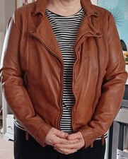 Ellos Brown Leather Jacket