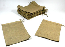 25 Burlap Drawstring Bags 12  X 10  