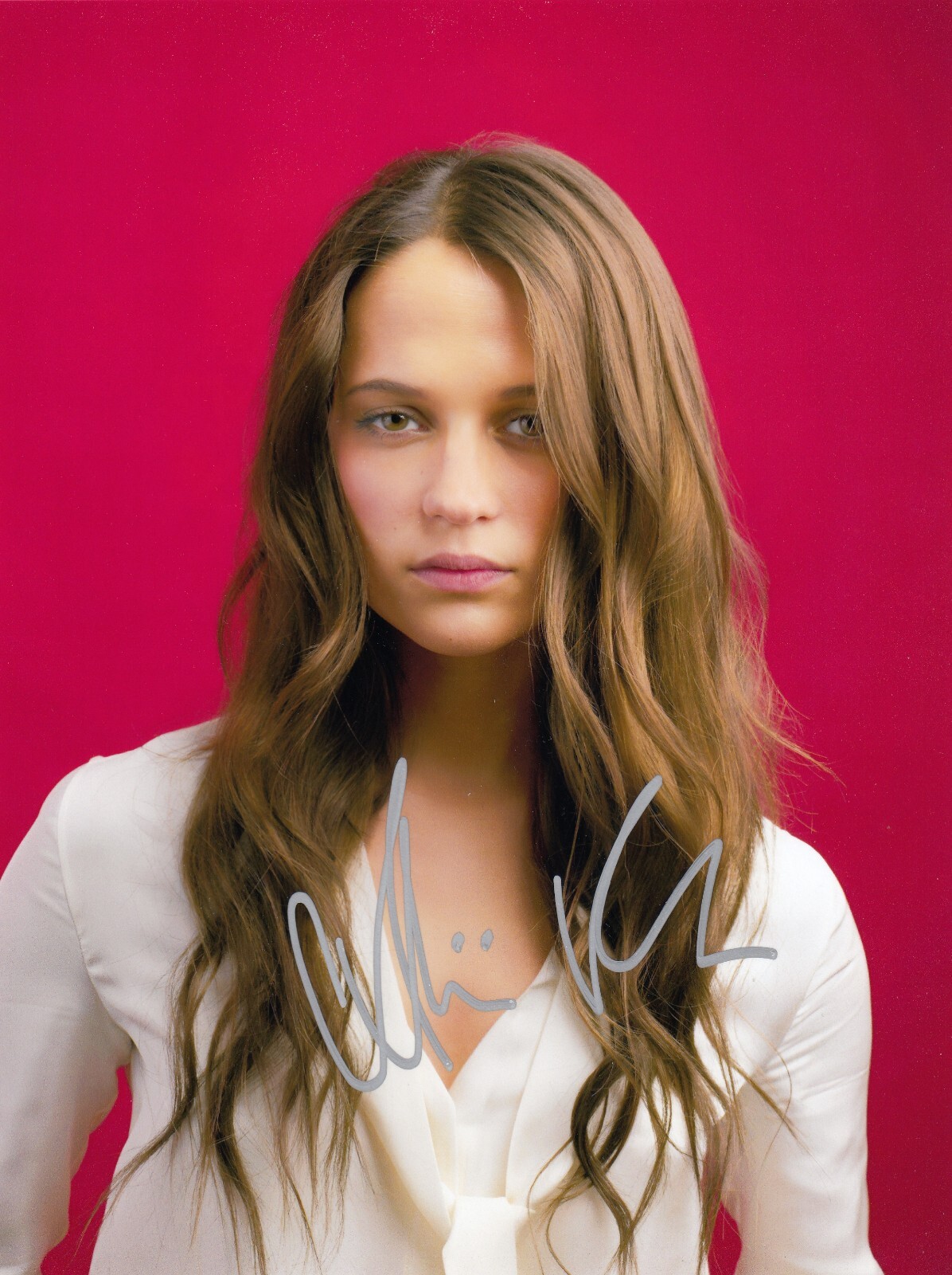 Alicia Vikander Signed Auto 8 x 10  Photograph
