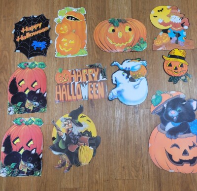 Mixed Lot of Halloween Die Cuts. Some Old Some Newer All Used 