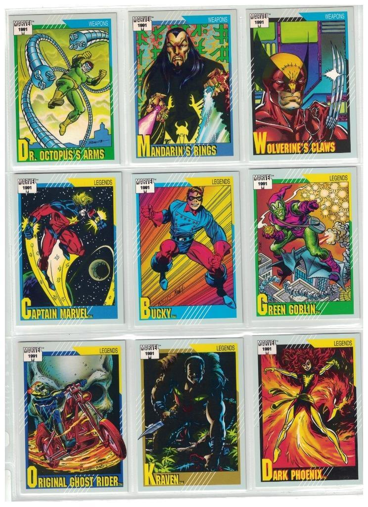 1991 IMPEL MARVEL UNIVERSE SERIES 2 COMPLETE 162 CARDS + ALL FIVE