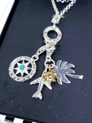 THOMAS SABO Charm Club Compass Palm Tree Sun Airplane