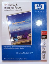 HP Glossy Photo & Imaging Laser Paper 200 Sheets 8.5x11 32 lb. 4 Mil NEW Ⓝ