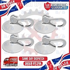 Image of 4 LARGE STRONG SUCTION HOOKS BATHROOM KITCHEN SUCKER CUP DOOR HANGER REUSABLE