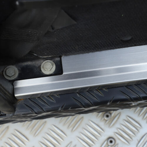 Steel Inner Door Sill Scuff Bar Edge Guard Plate For Land Rover Defender 2004-19 - Picture 5 of 10