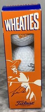 3 Tiger Woods Titleist DT Wheaties Golf Balls 1 Sleeve Collector Box