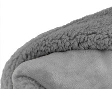 PetAmi Waterproof Dog Blanket, Light Grey Sherpa, 60 x 40-inNEW