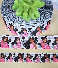 7/8  1.5" 1 YD Barbie Grosgrain Ribbon Doll Black Barbie Ribbon African