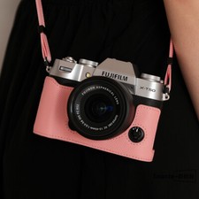 For Fujifilm X-T50 Insert XT50 Genuine Leather Camera Case Cover Strap New