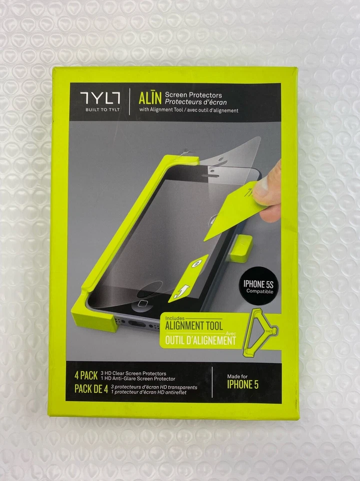 TYLT Alin Screen Protector for iPhone 5 (4 pack) - LOT OF 2 - Image 2 of 3