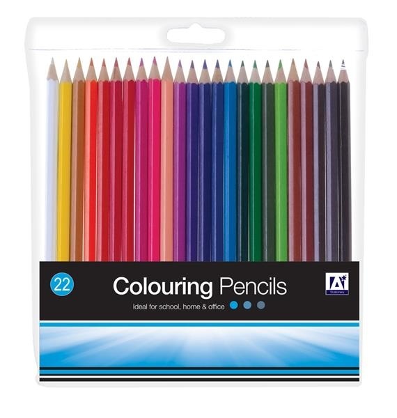 22x Anker Assorted School Childrens Stationary Drawing Colouring Pencils