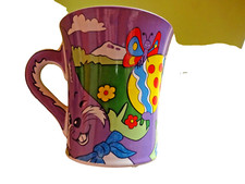 MILKA Kinder Becher Tasse  Keramik lila Sammeltasse Edition OSTERTASSE Hase No.1