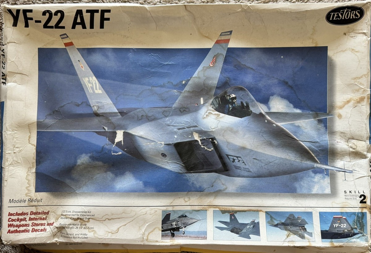 テスター 1/32 YF-22 ATF Testor 1:32 Scale Lockheed YF-22 ATF Am Kit(