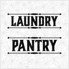 Laundry Pantry Removable Home Décor Vinyl Decal