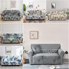 Sofa Covers 1 2 3 4 Seaters Dandelion Leaves Elastic Settee Slipcover Protector