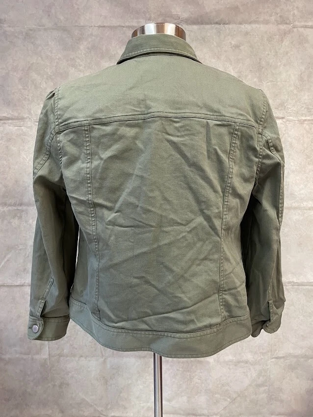 Chaqueta vaquera Allison Daley para mujer verde caqui talla L Foto 3 de 4