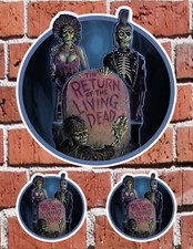 Return Of Living Dead Zombies - 7 And 3 Decal Stickers For Home School Auto Return Of Living Dead Zombies - 7 And 3 Decal Stickers For Home School Auto